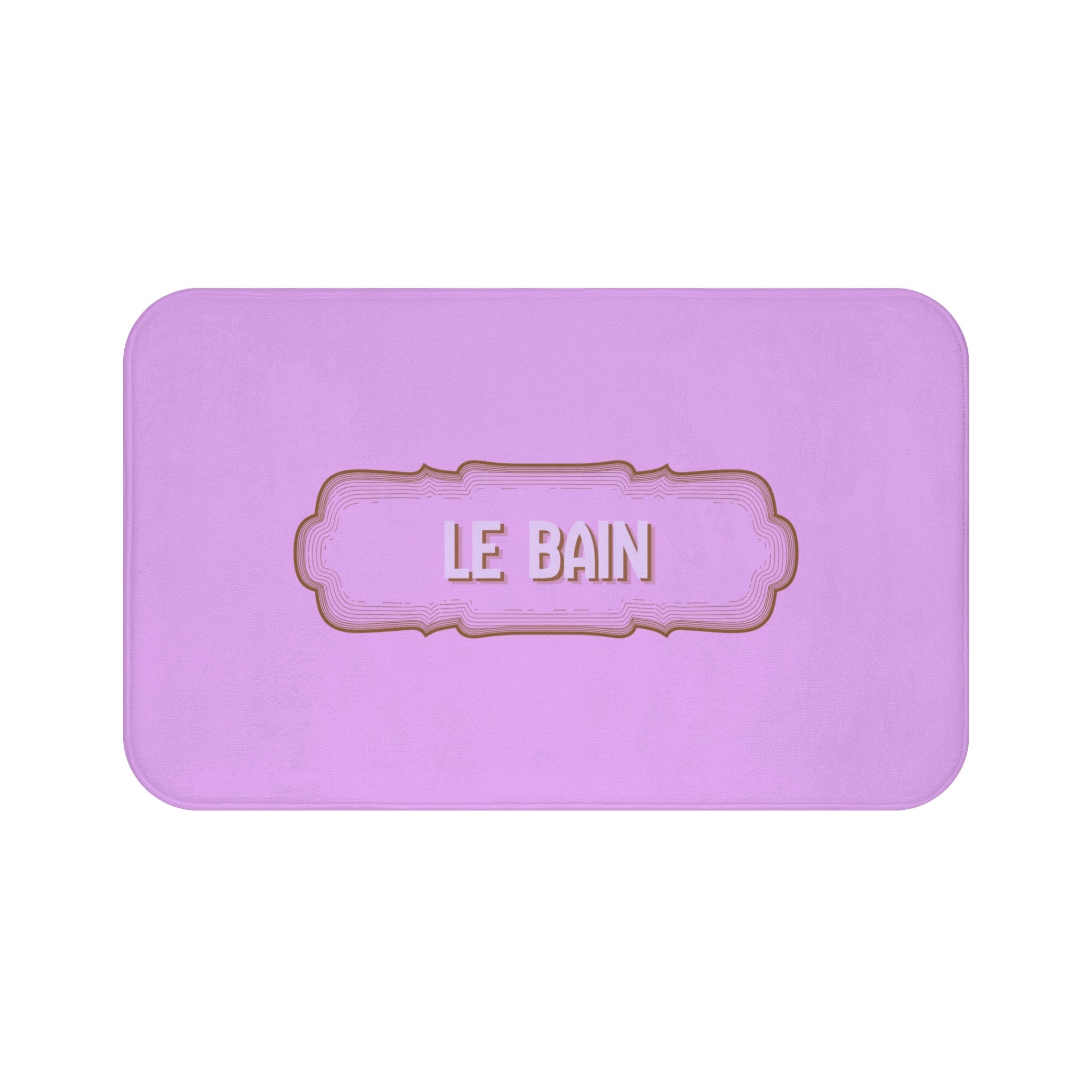 Le Bain Lilac Bath Mat — French Bathroom Décor, Soft Plush Floor Mat