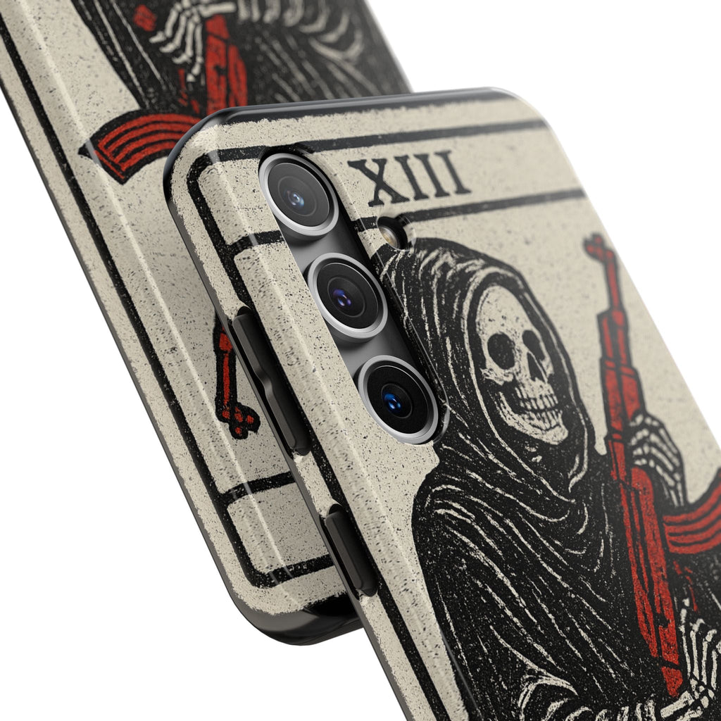 Grim Reaper Phone Case, Tough Phone Case for Gamers, Unique Smartphone Accessories, Halloween Decor, Death-Inspired Gift