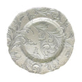 Vanessa Glass Charger Plates 4-Piece Set - Silver 13" D
