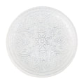 Divine Glass Charger Plates 4-Piece Set - Silver 13" D