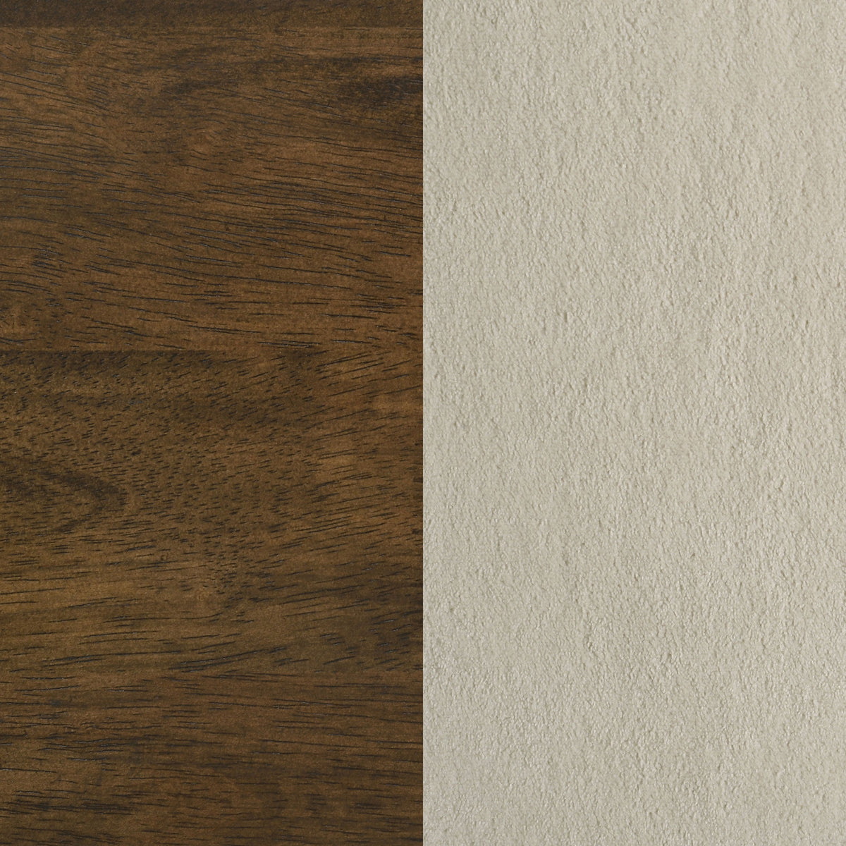 Redbridge Upholstered Side Chair Cream and Walnut (Set of 2)