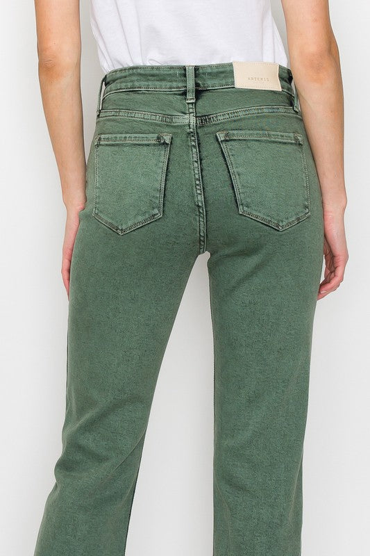 Elena Tummy Control High Rise Straight Jeans