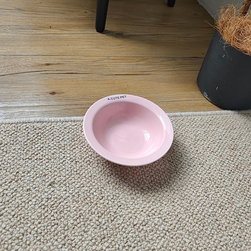Cat Water Bowl Dog Basin Anti-tumble High Leg Cat Bowl Ceramic Cat Food Holder Double Bowl