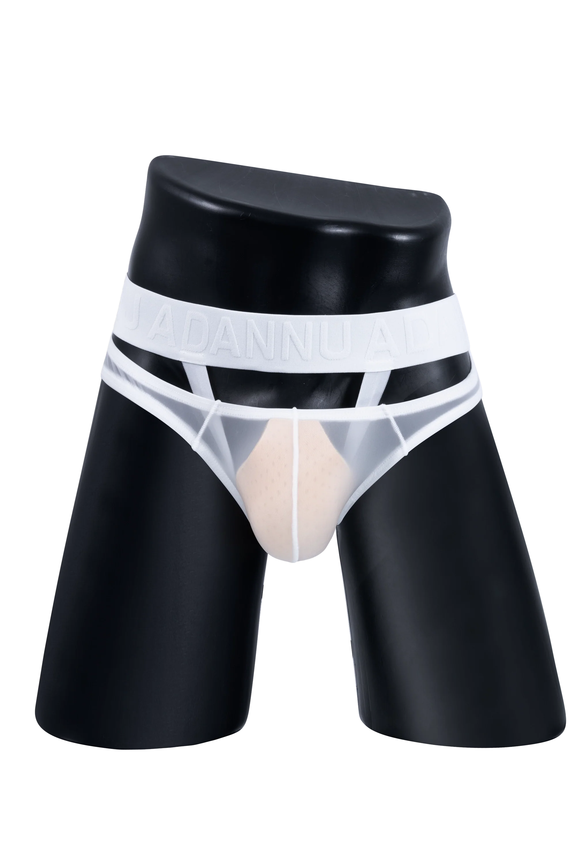 Men’s Sexy Sheer Thong with Ring & Strap Design