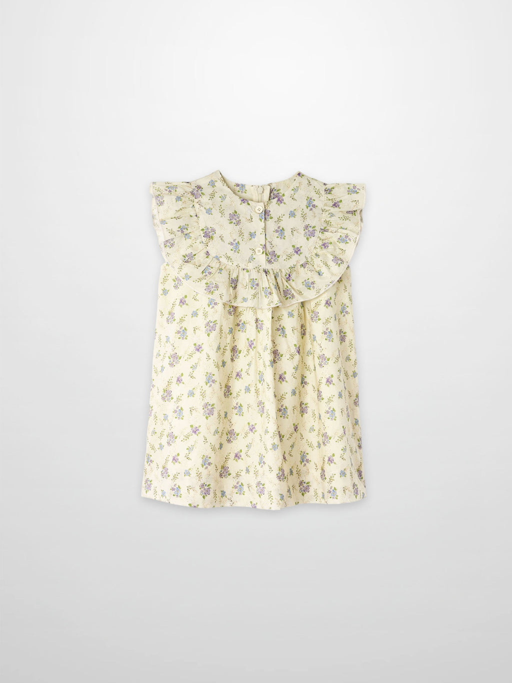 Ivory Flower Dress - Sleeveless