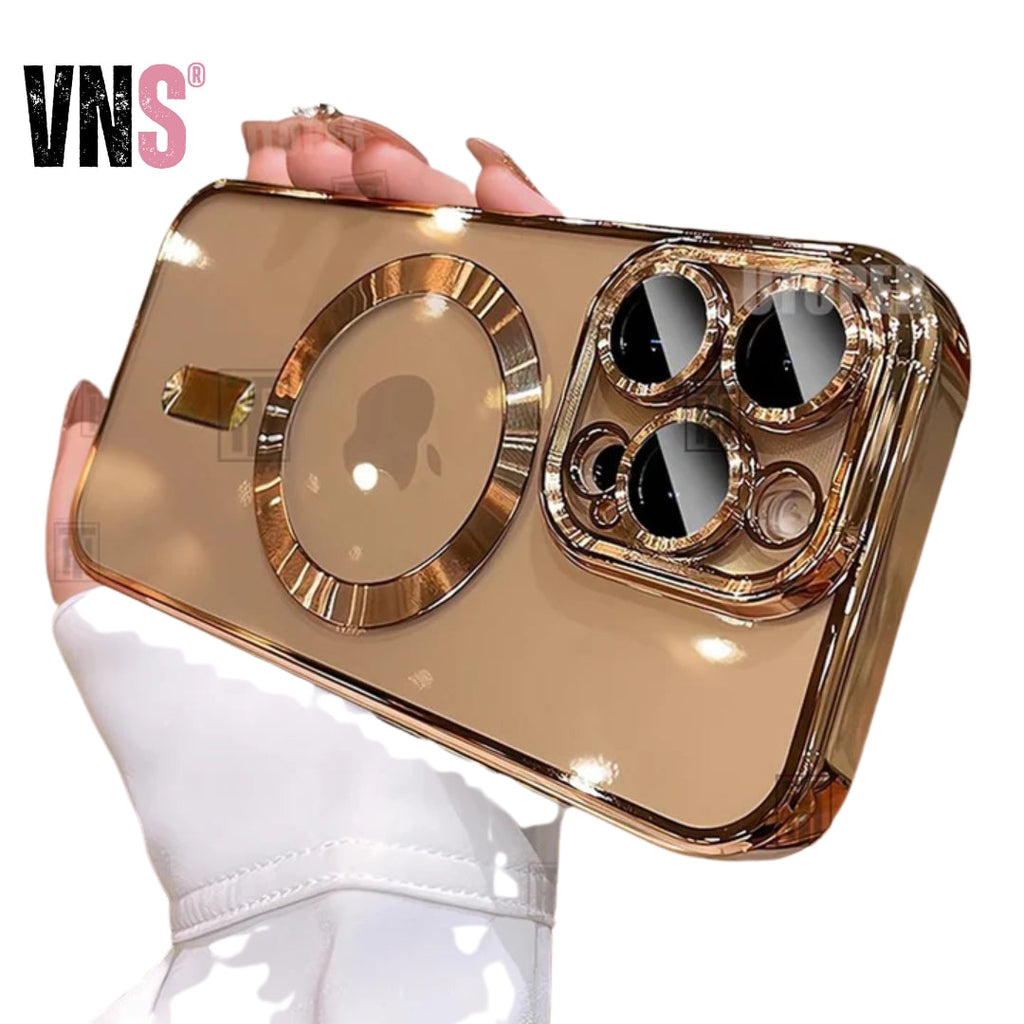 New Official Desert Gold Phone Case For iPhone 16 15 14 13 12 11 Pro Max Plus Clear Magsafe Magnetic Lens Protect Soft Cover
