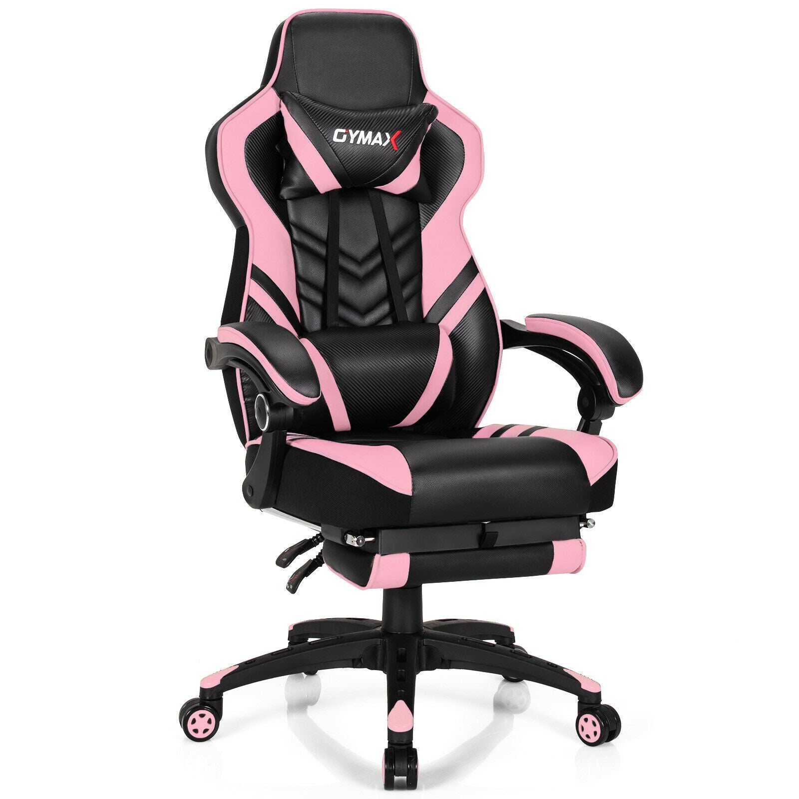Adjustable Gaming Chair with Footrest