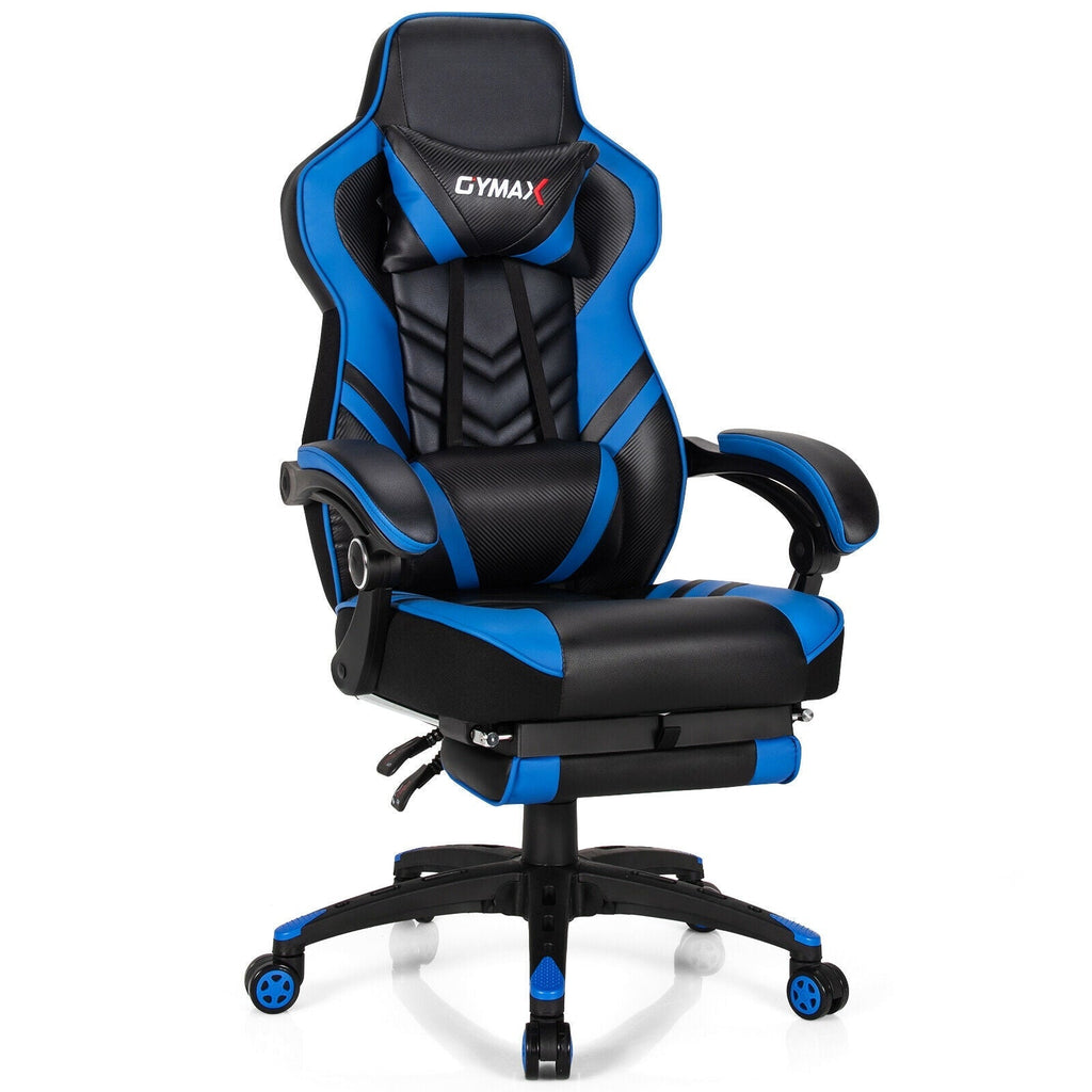Adjustable Gaming Chair with Footrest