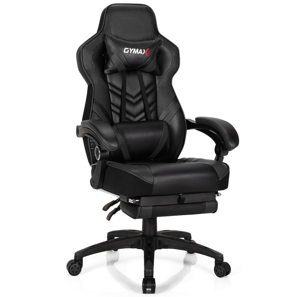 Adjustable Gaming Chair with Footrest
