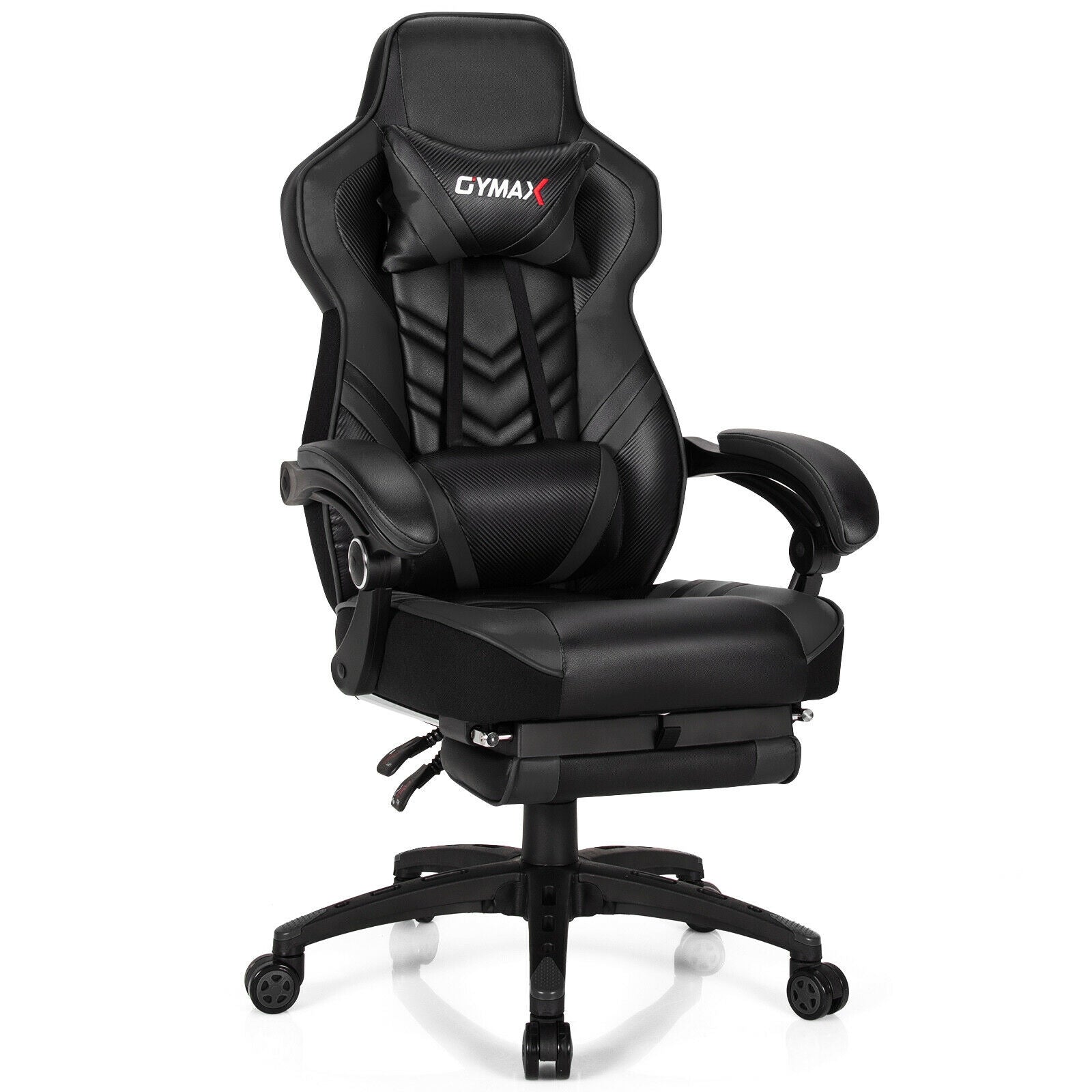 Adjustable Gaming Chair with Footrest