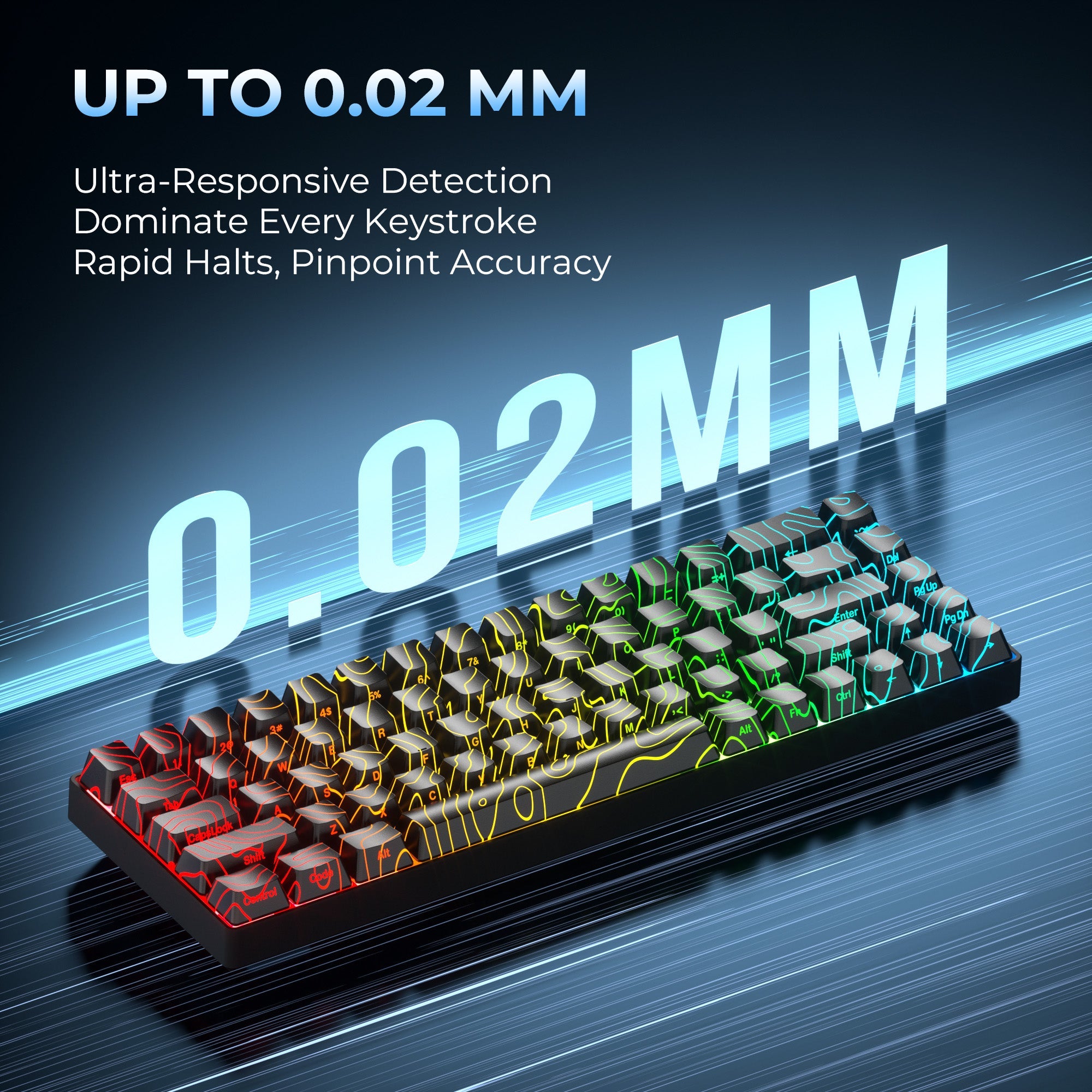 XVX HE68 Rapid Trigger Gaming Hall Effect Keyboard Gateron Magnetic swiths 68% Wired Mechanical Keyboard with IMD-Tech Keycaps