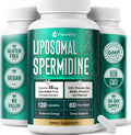 Spermidine Supplement from Chlorella with Thiamin, Zinc, Biotin, & Vitamin C | 120 Capsules | Gluten-Free for Cellular Renewal, Healthy Aging & Vitality Support | 60-Day Supply