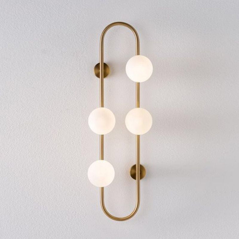 Makenzie Modern Gold Wall Sconce with 4 Lights