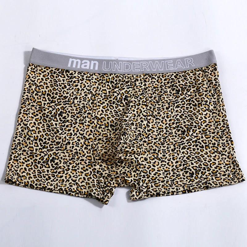 Men's Loose Leopard Print Comfortable Underwear