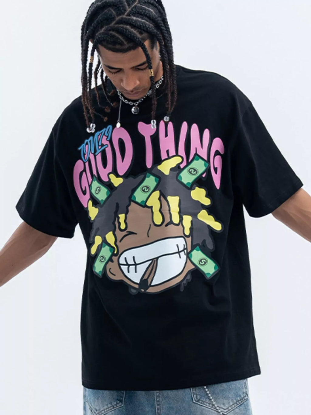 Men's Graphic Round Neck Casual T-Shirt