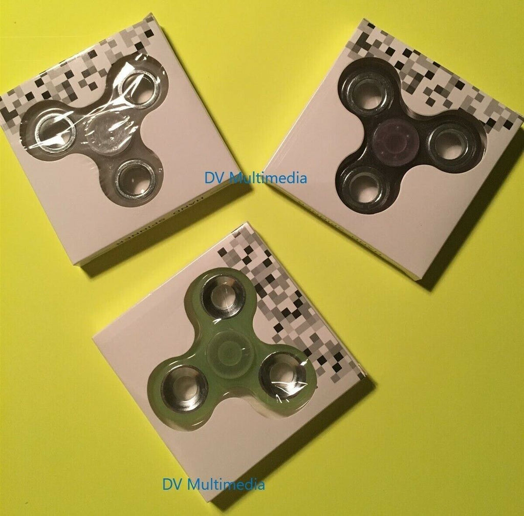 Metallic & Glow in the dark Tri FIDGET SPINNERS!