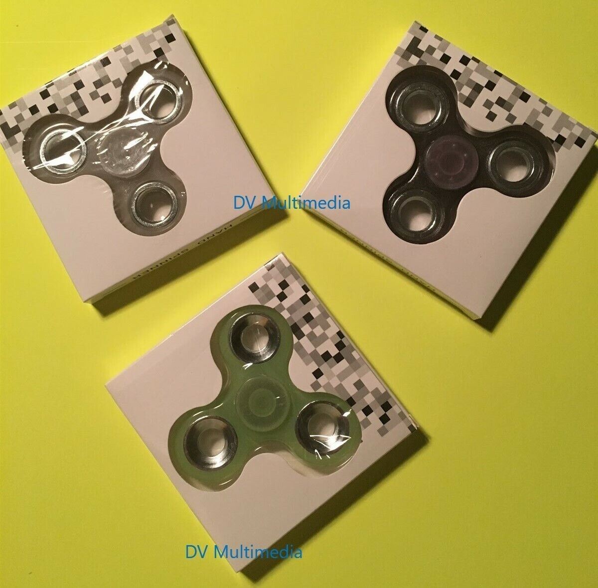 Metallic & Glow in the dark Tri FIDGET SPINNERS!
