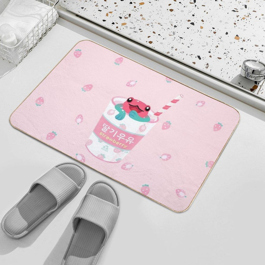 Strawberry Poison Milk 2  Easy Maintenance Bath Mat