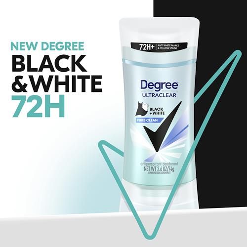 Degree Antiperspirant For Women Protects From Deodorant Stains Pure Clean Deodorant For Women 2.6 Oz