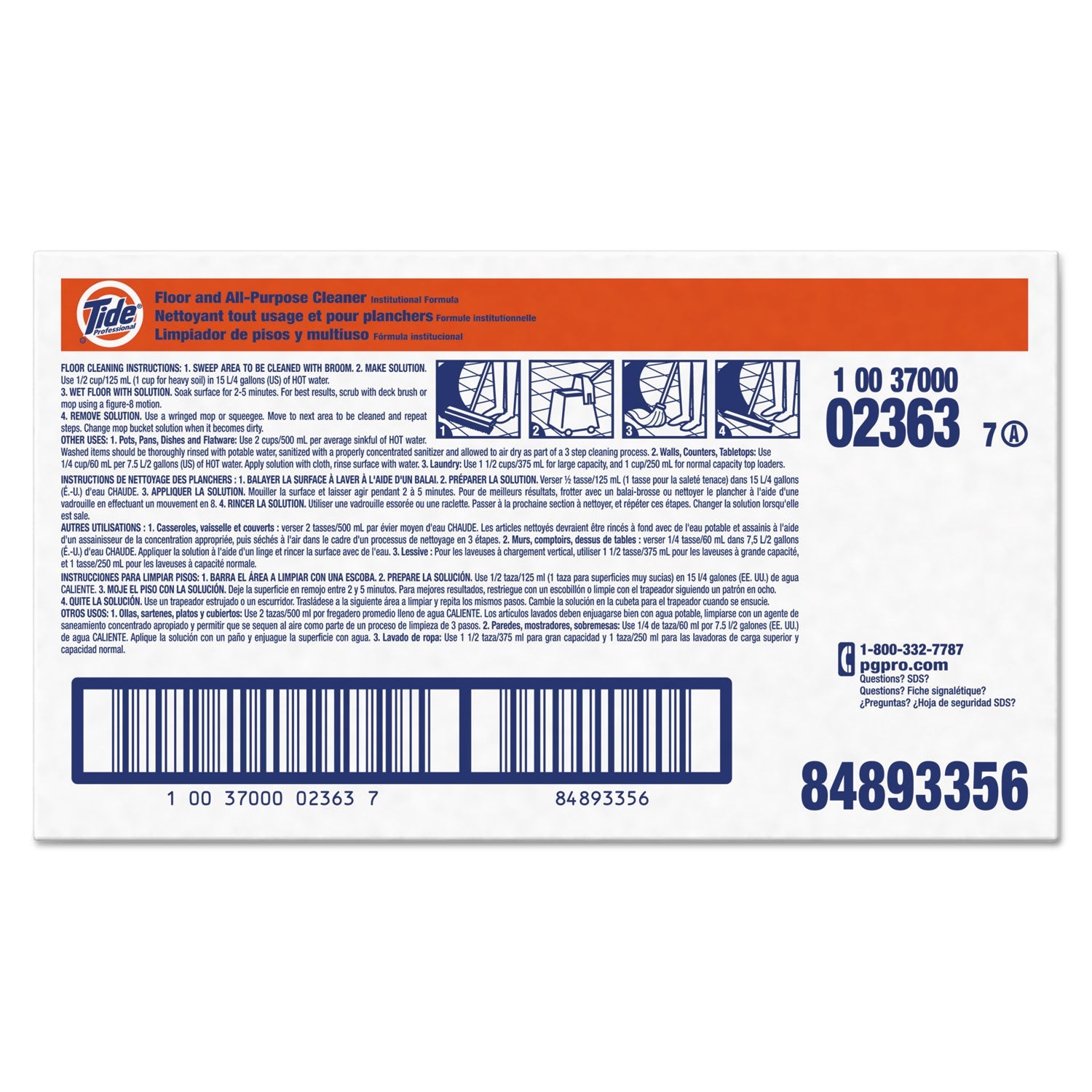 Tide Floor and All-Purpose Cleaner, 18 lb Box