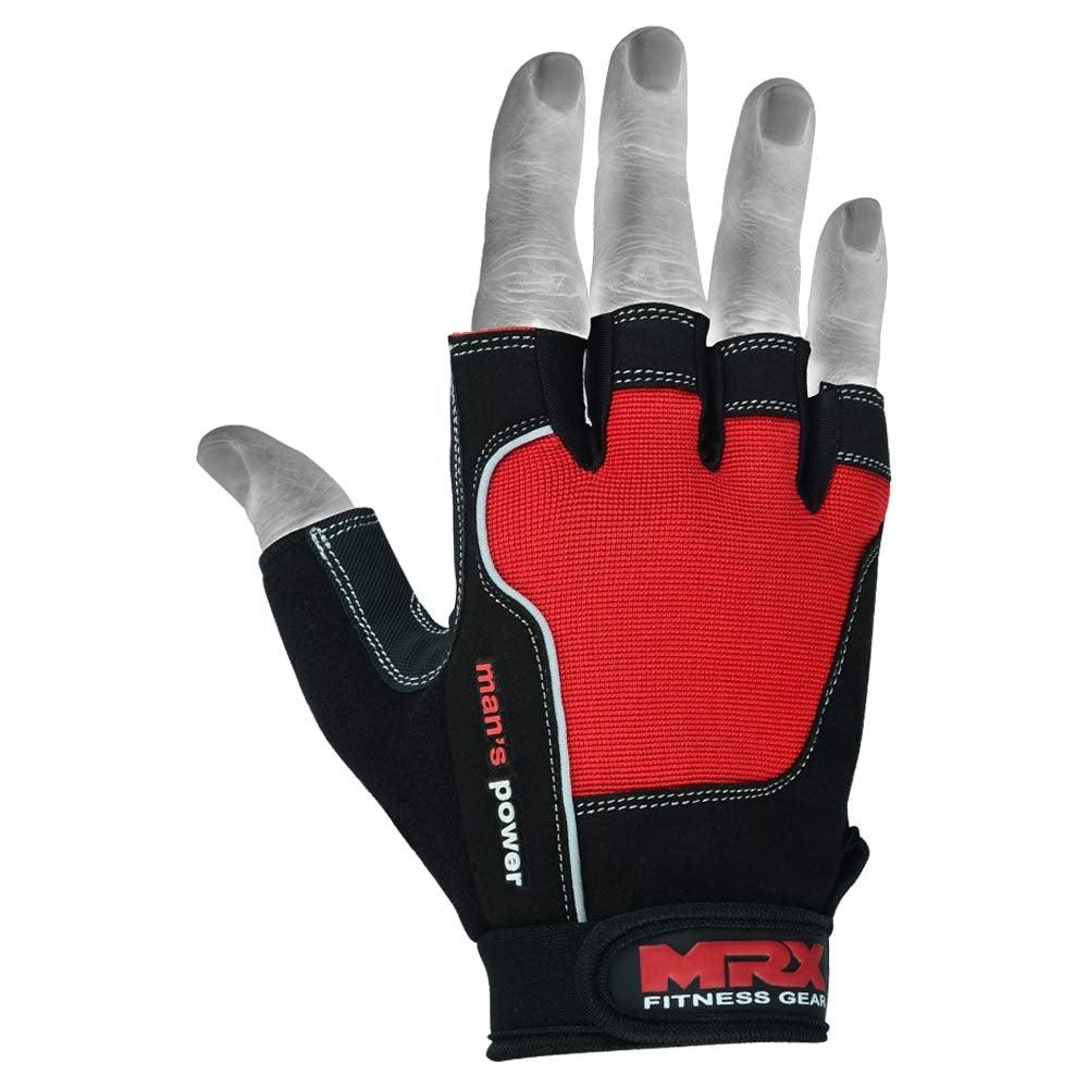 MRX Weight Lifting Amara Leather Gloves Gym Workout Men Women