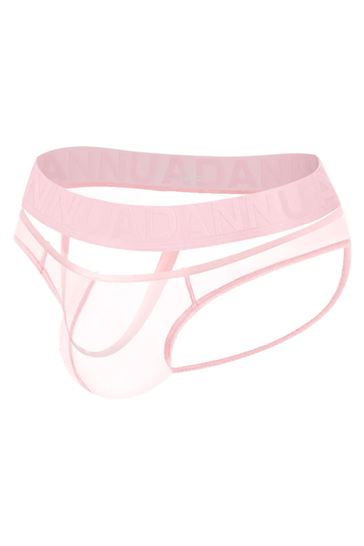 Men’s Sexy Sheer Thong with Ring & Strap Design