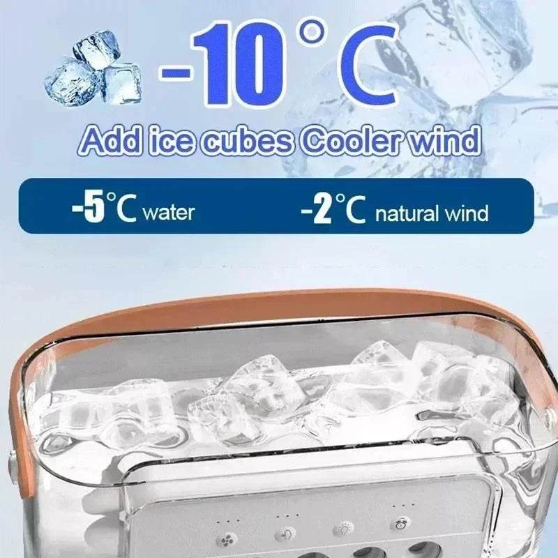 3-in-1 Portable Air Cooler Fan with Humidifier and LED Light