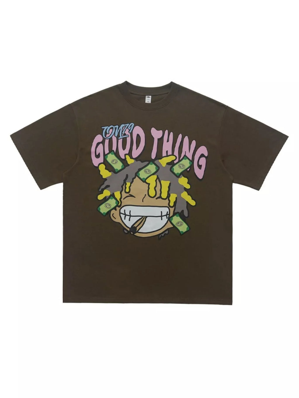 Men's Graphic Round Neck Casual T-Shirt