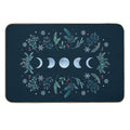 Moonlit Garden-Teal Snow  Dirt-Trapping Bath Mat