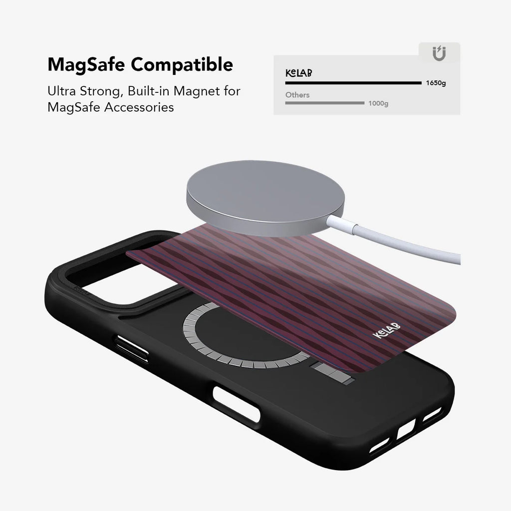Mulberry | Burgundy Wavy Textured iPhone Case