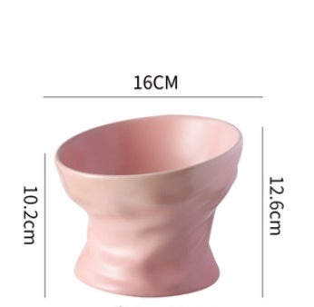 Cat Bowl High Ceramic Protection Cervical Spine Dog Food Basin