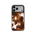 Milk & Mahogany | Brown Cow Print iPhone Case