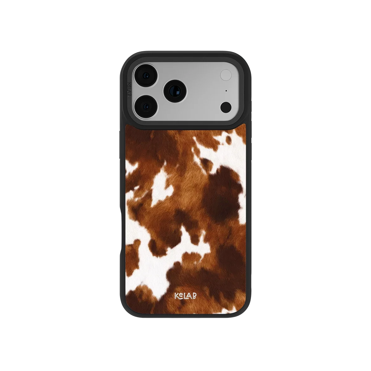 Milk & Mahogany | Brown Cow Print iPhone Case