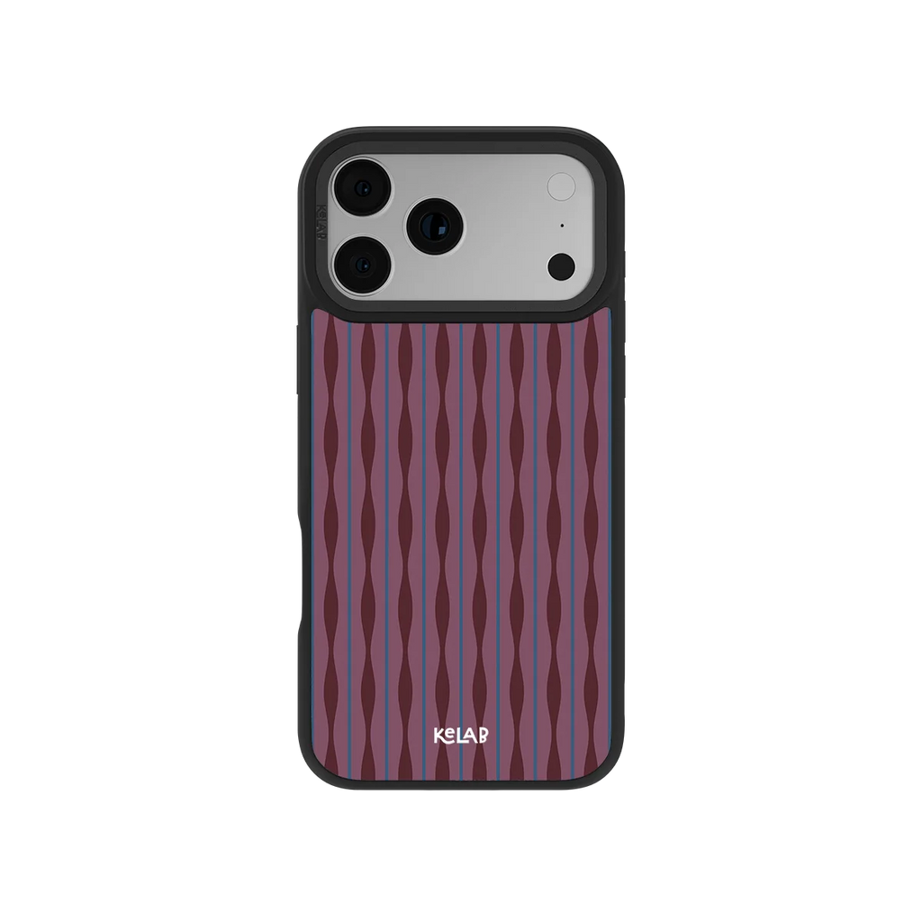 Mulberry | Burgundy Wavy Textured iPhone Case