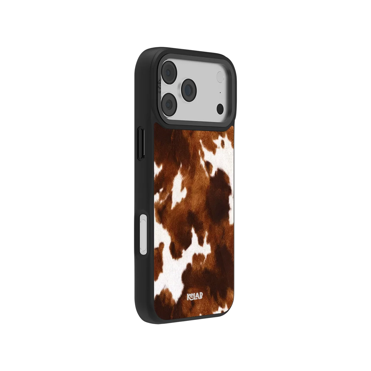 Milk & Mahogany | Brown Cow Print iPhone Case