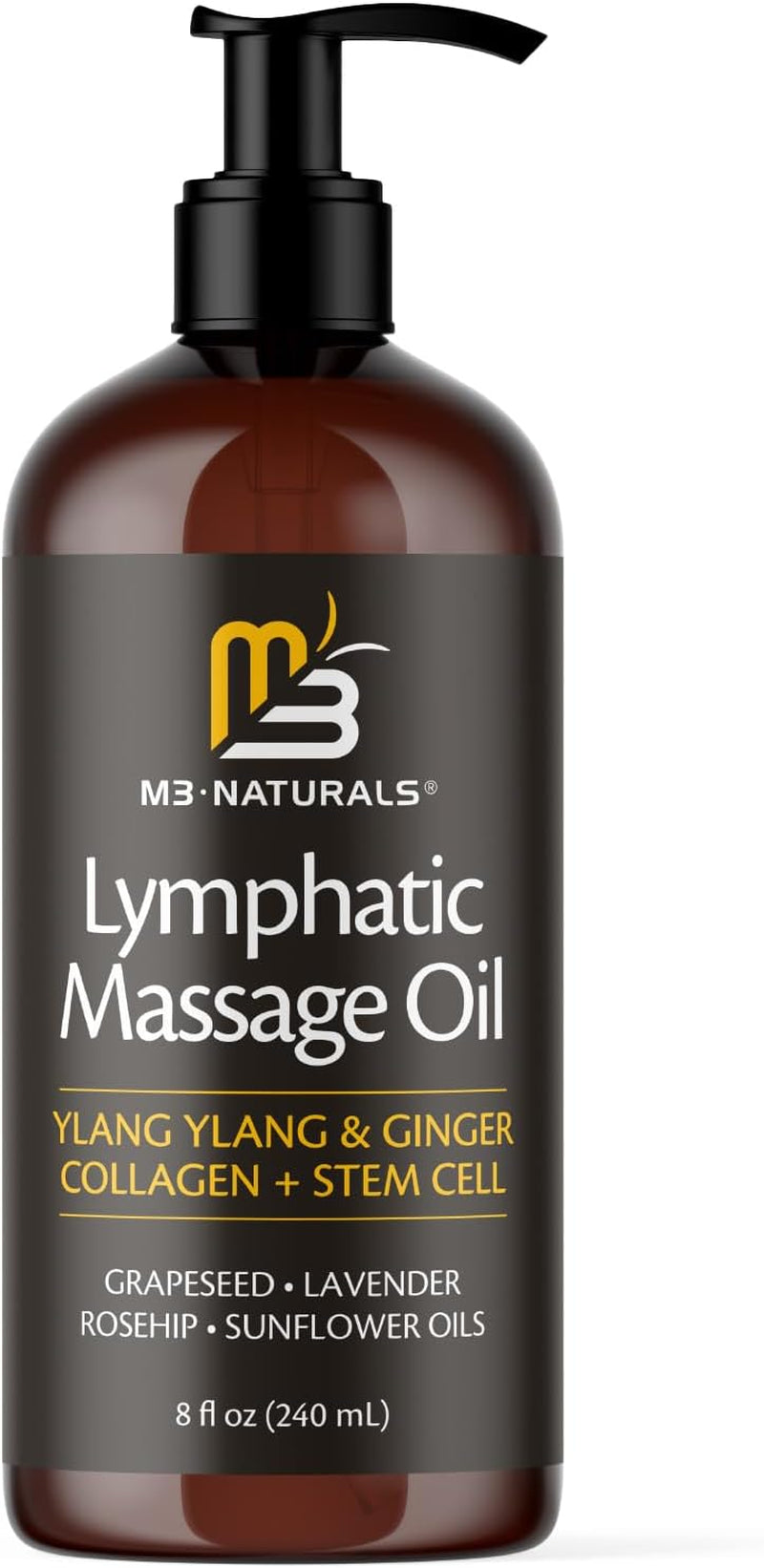 Firming Body Massage Oil with Collagen & Stem Cell – Helps Smooth the Appearance of Cellulite & Improve Skin Texture – Refreshing Aromatherapy Body Oil for Legs & Full Body – 16 Fl Oz