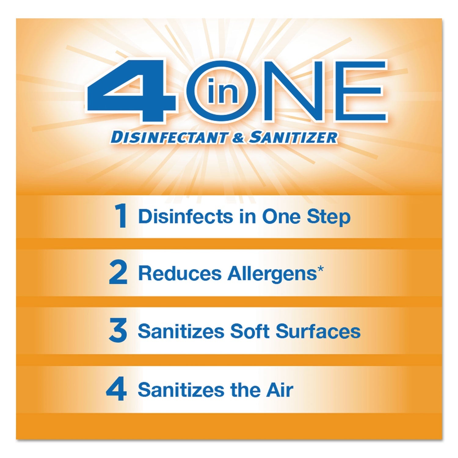 Clorox 4-in-One Disinfectant and Sanitizer, Citrus, 14 oz Aerosol Spray