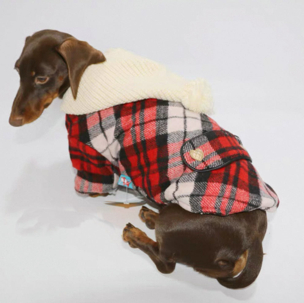 Pet Plaid Shirt Cute Clothing For Dogs