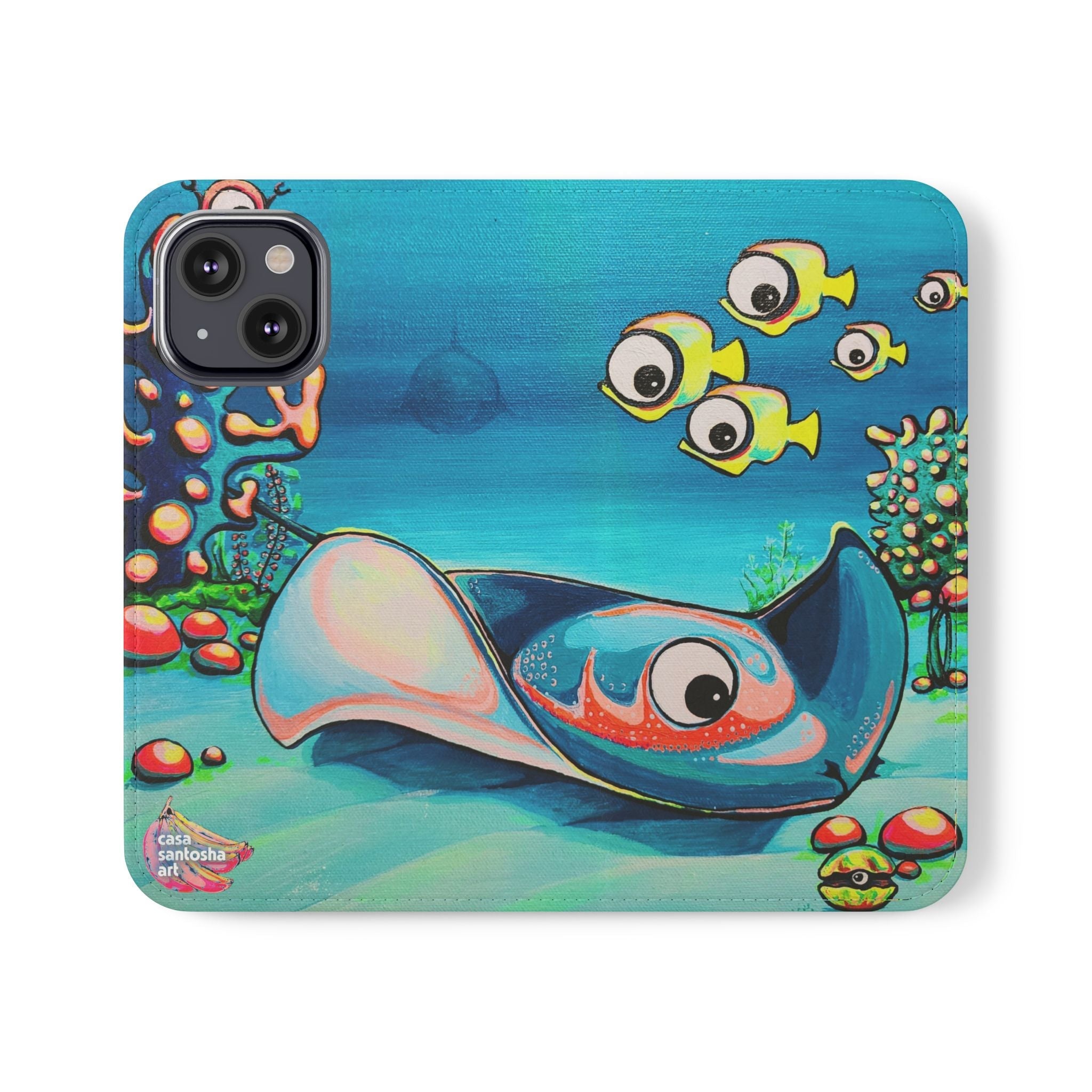 Cyclops Stingray Flip Phone Case – Wallet Cover with Card Slots