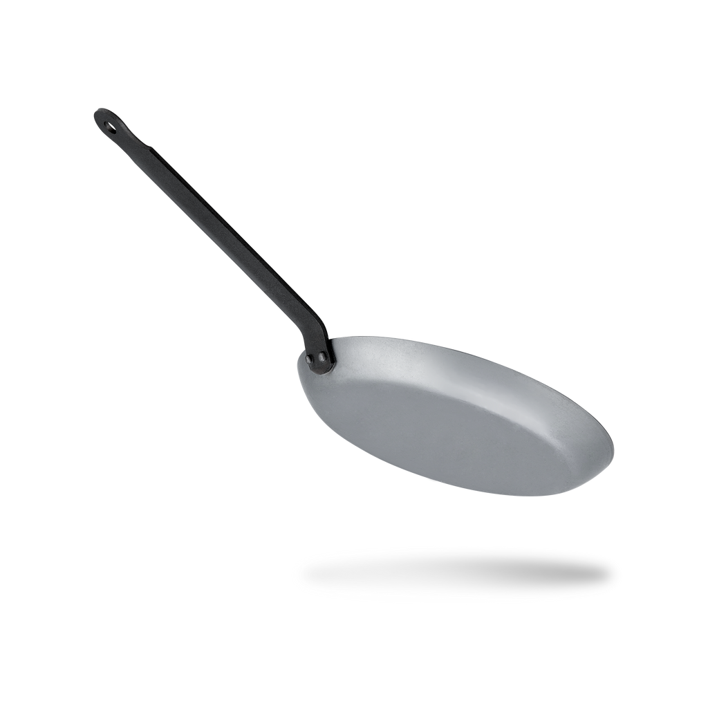 Mauviel 1830 M'STEEL Black Carbon Steel Crepe Pan With Iron Handle