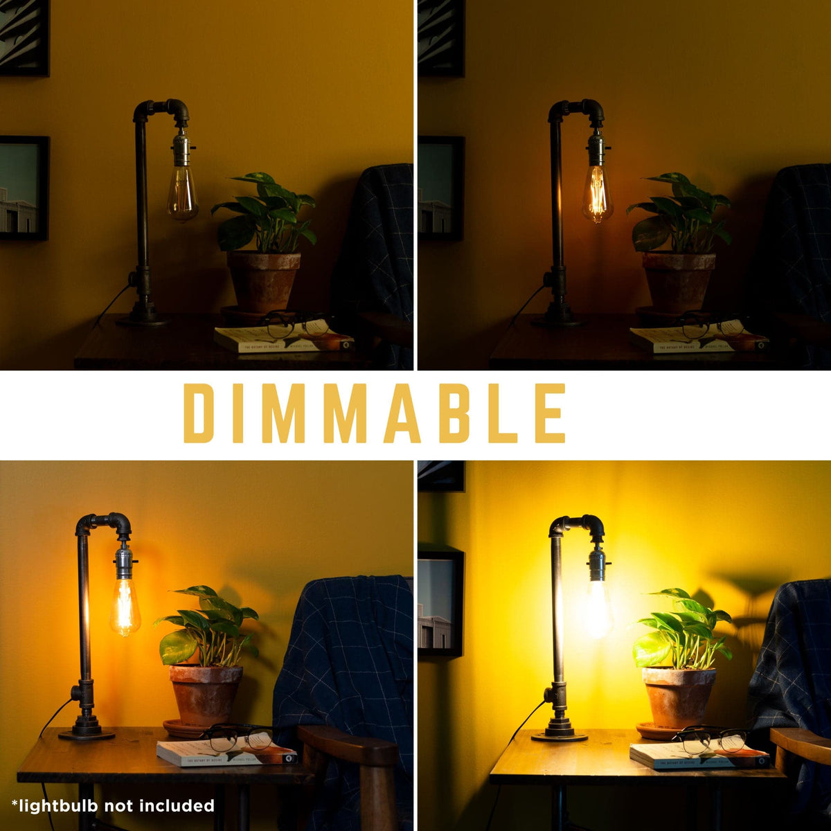 Reader Table Lamp By PIPE DECOR