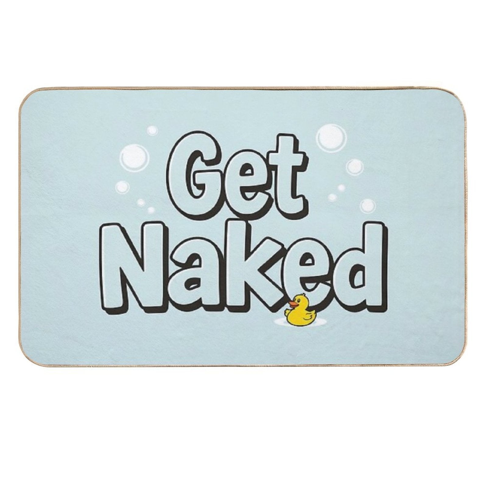 Get Naked - Fun Bathroom  Stain-Proof Bath Mat