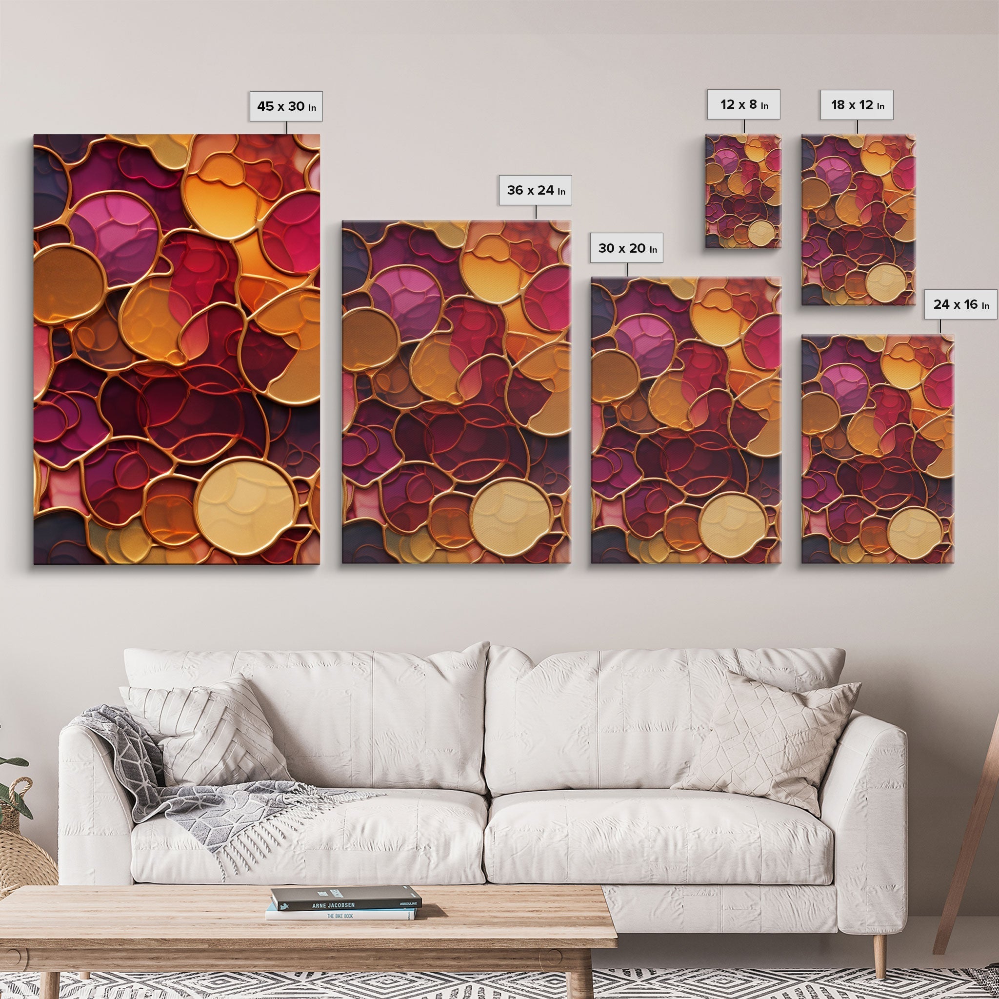 Abstract Wall Art, Colorful Wall Print, Canvas Print, Wall Art, 3 Piece Wall Art, Abstract Art Print, Modern Home Decor, Girls Room Decor