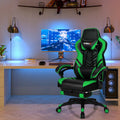 Adjustable Gaming Chair with Footrest