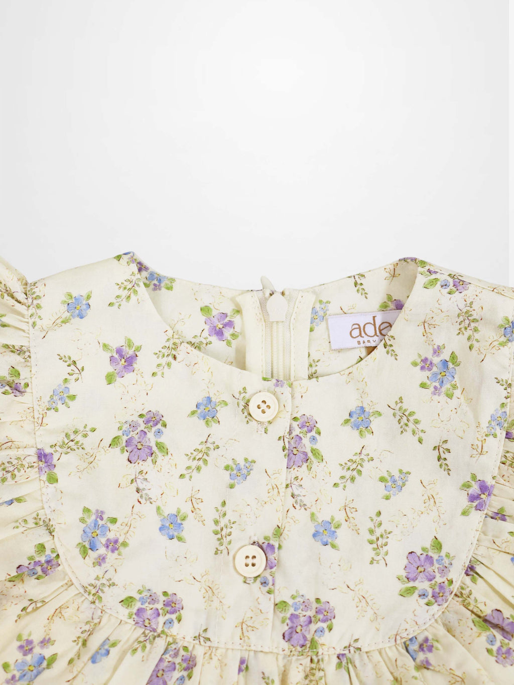 Ivory Flower Dress - Sleeveless