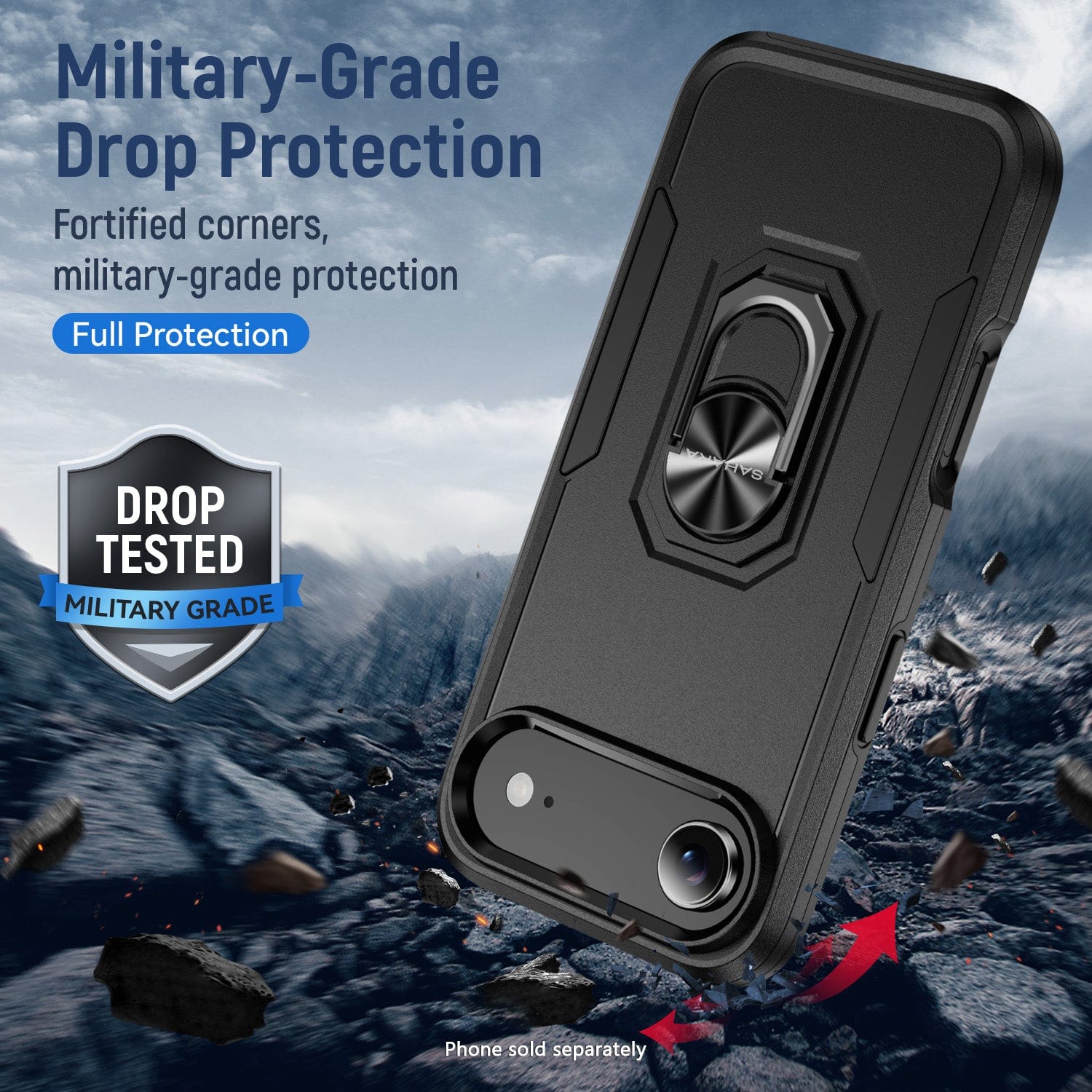 iPhone Air Case - Heavy-Duty Kickstand, Military-Grade, Anti-Slip | Raider Series