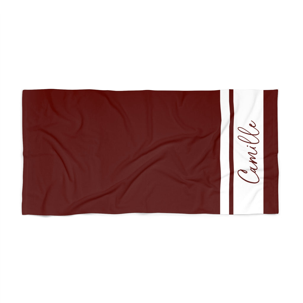 Custom Solid Beach Towel
