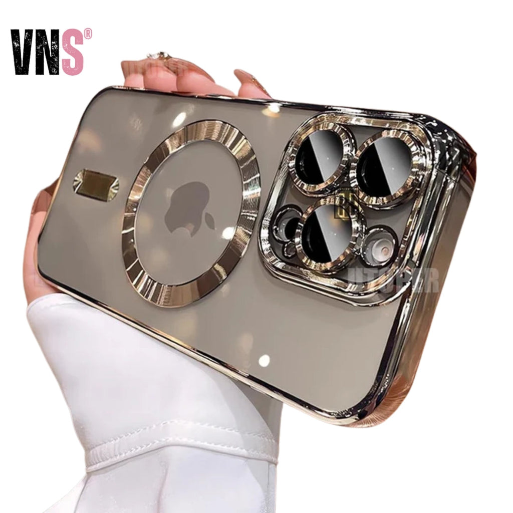 New Official Desert Gold Phone Case For iPhone 16 15 14 13 12 11 Pro Max Plus Clear Magsafe Magnetic Lens Protect Soft Cover