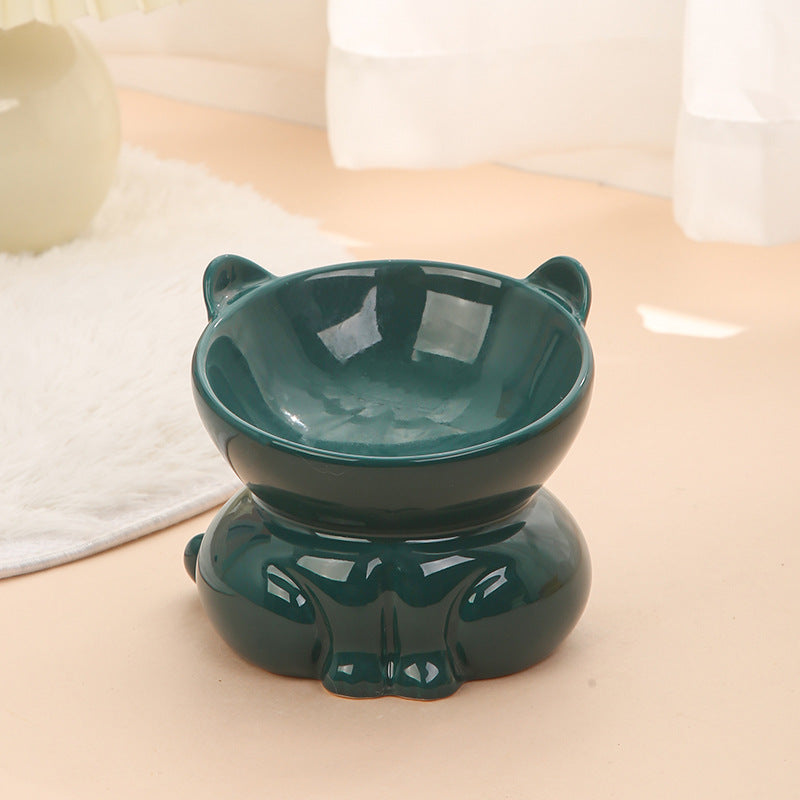 Ceramic Cat Dog Bowl Pet Supplies Drinking Water Goblet Food Basin