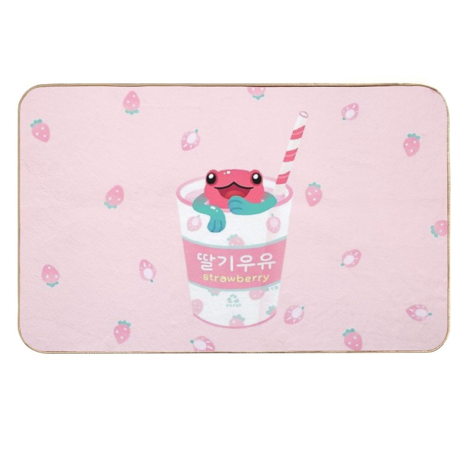 Strawberry Poison Milk 2  Easy Maintenance Bath Mat